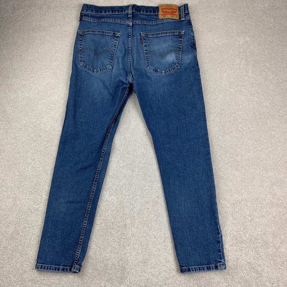 Levi's 512 Slim Taper Jeans Mens 33x29 Blue Medium Wash Stretch Denim